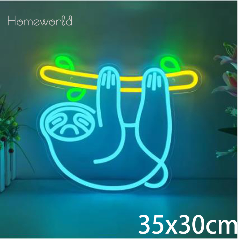 Party Games Switch 1 - Sloth LED Neon Light ป้ายสวิตช์ USB