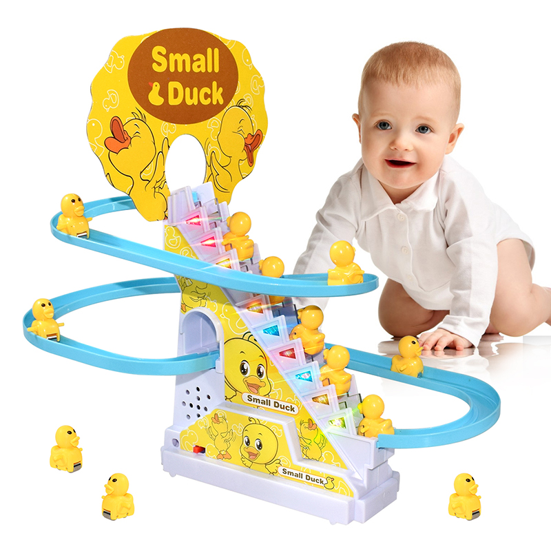 Ladder Toss Set - ปีนบันไดติดตามของเล่นเป็ดไฟฟ้า DIY Rail Racing Track Roller