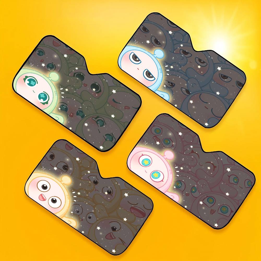 Party Games Egg - แผ่นบังแดดหน้ารถลายการ์ตูน Game Egg Party ขนาด 70x130