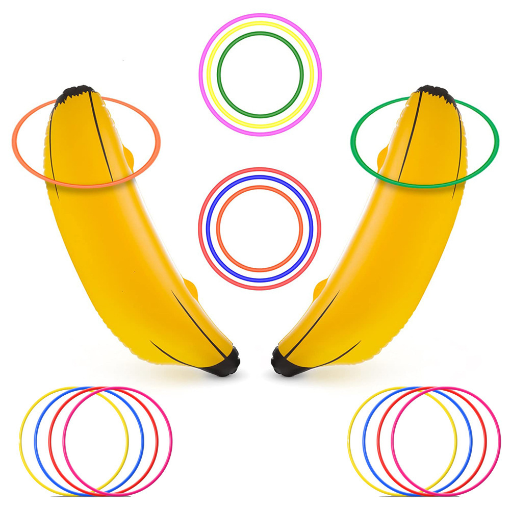 Party Games Bridal Shower - 60 ซม.Inflatable PVC กล้วย Ferrule แหวน