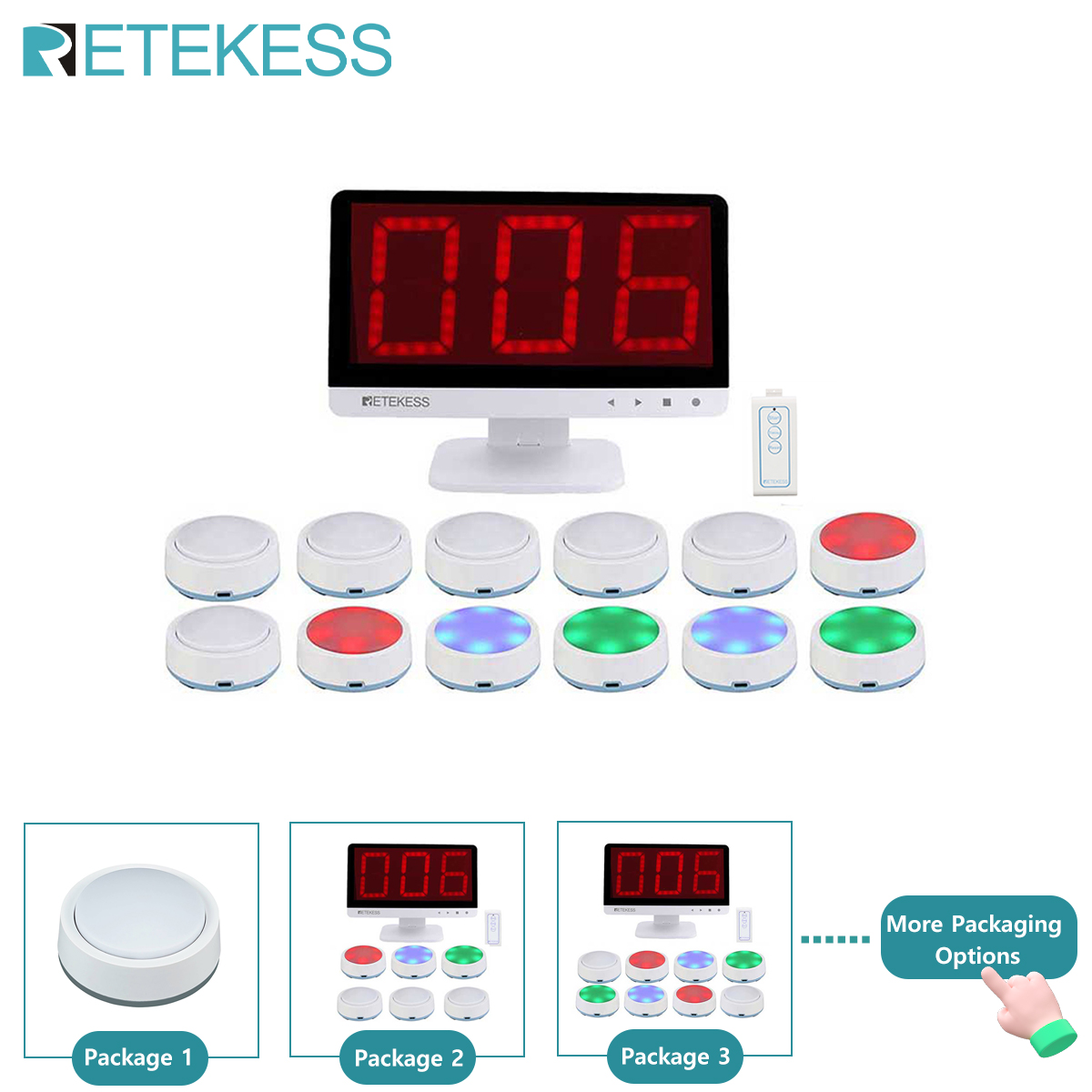Party Games Competition - Retekess TM101 แบบทดสอบเกม Buzzer System 3