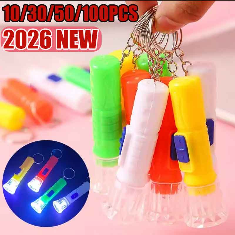 Party Games Kids Birthday - ไฟฉาย LED ขนาดเล็ก 10/30/50/100 ชิ้น ของเล่นสำหรับเด็ก