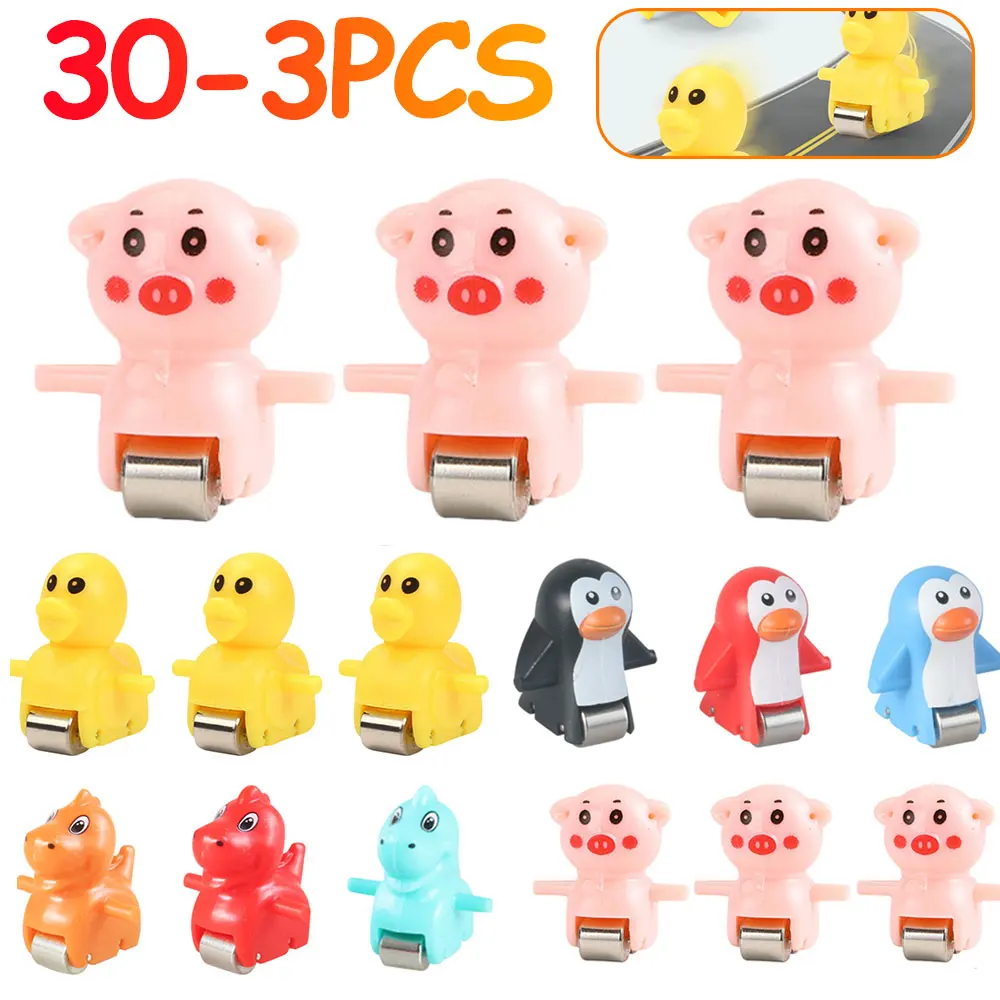 Ladder Toss Set - ของเล่นรถไฟแข่งรถ 3-30 ชิ้น รูปเป็ด/หมู/ไดโนเสาร์/เพนกวิน ของเล่นปีนบันได รถไฟเหาะ