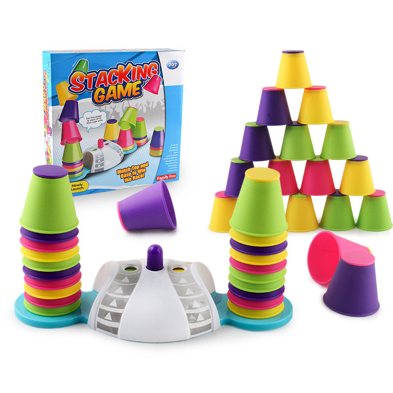 Party Games Competition - เซ็ตของเล่นกีฬาเกมแบบมีสายแก้วพับได้สำหรับครอบครัวกระดานฝึกตรรกะสูงเกมฝึกแบบจัดการแข่งขันความเร็วด้วยมือ