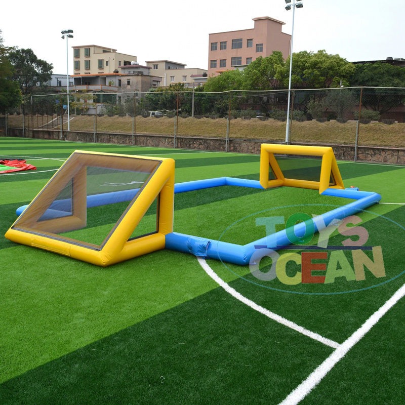 Party Games Kids And Adults - สนามฟุตบอลเป่าลม PVC ขนาดใหญ่เกรดเชิงพาณิชย์, สนามฟุตบอลเป่าลมสำหรับเด็กและผู้ใหญ่ สนามฝึกซ้อม งานปาร์ตี้