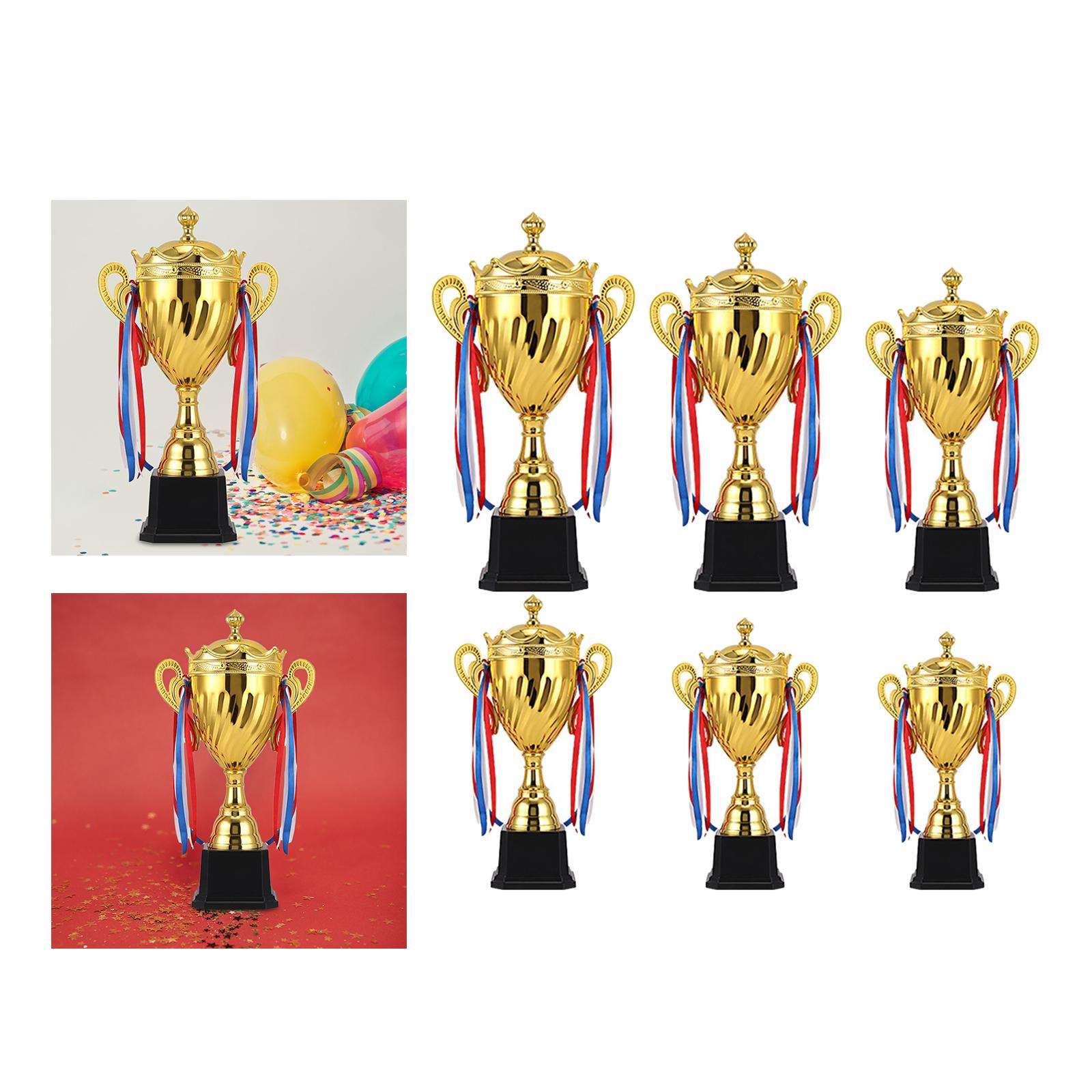 Party Games Competition - ถ้วยรางวัลโลหะสำหรับการแข่งขันฟุตบอล ของที่ระลึกงานปาร์ตี้ รางวัลผู้ชนะการแข่งขันสำหรับเด็กและผู้ใหญ่ ของขวัญสำหรับงานอีเว้นท์องค์กร