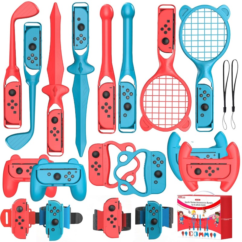 Party Games Switch 1 - สําหรับสวิทช์ 2 อุปกรณ์กีฬา Bundle 18 ใน