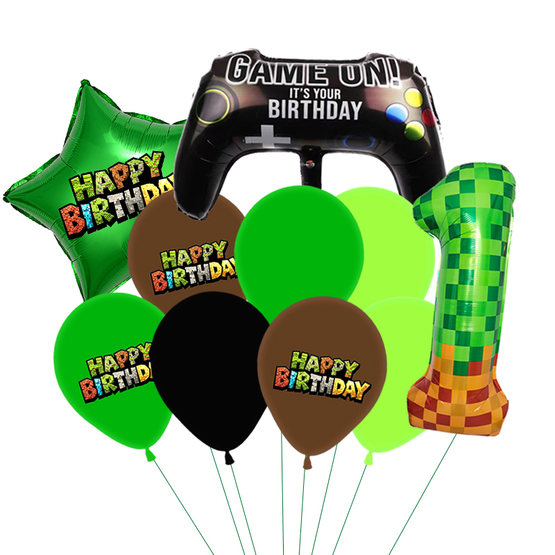 ชุดลูกโป่งธีม Green My World ห - Party Games Minecraft บทวิจารณ์และราคา