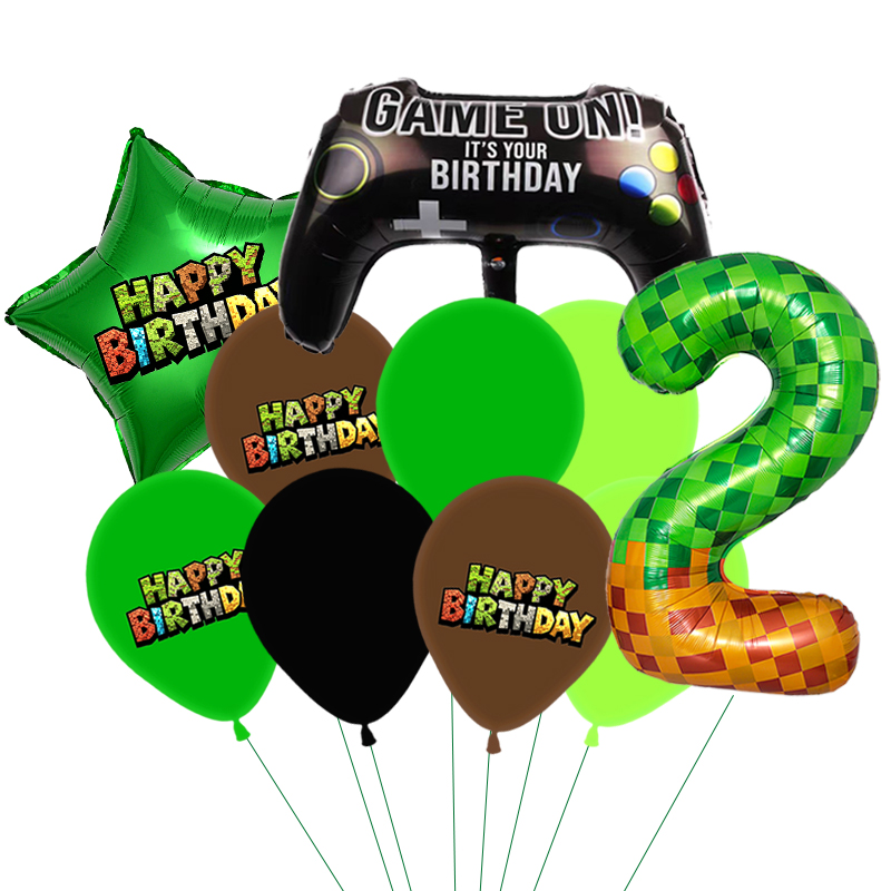 ชุดลูกโป่งธีม Green My World ห - Party Games Minecraft บทวิจารณ์และราคา