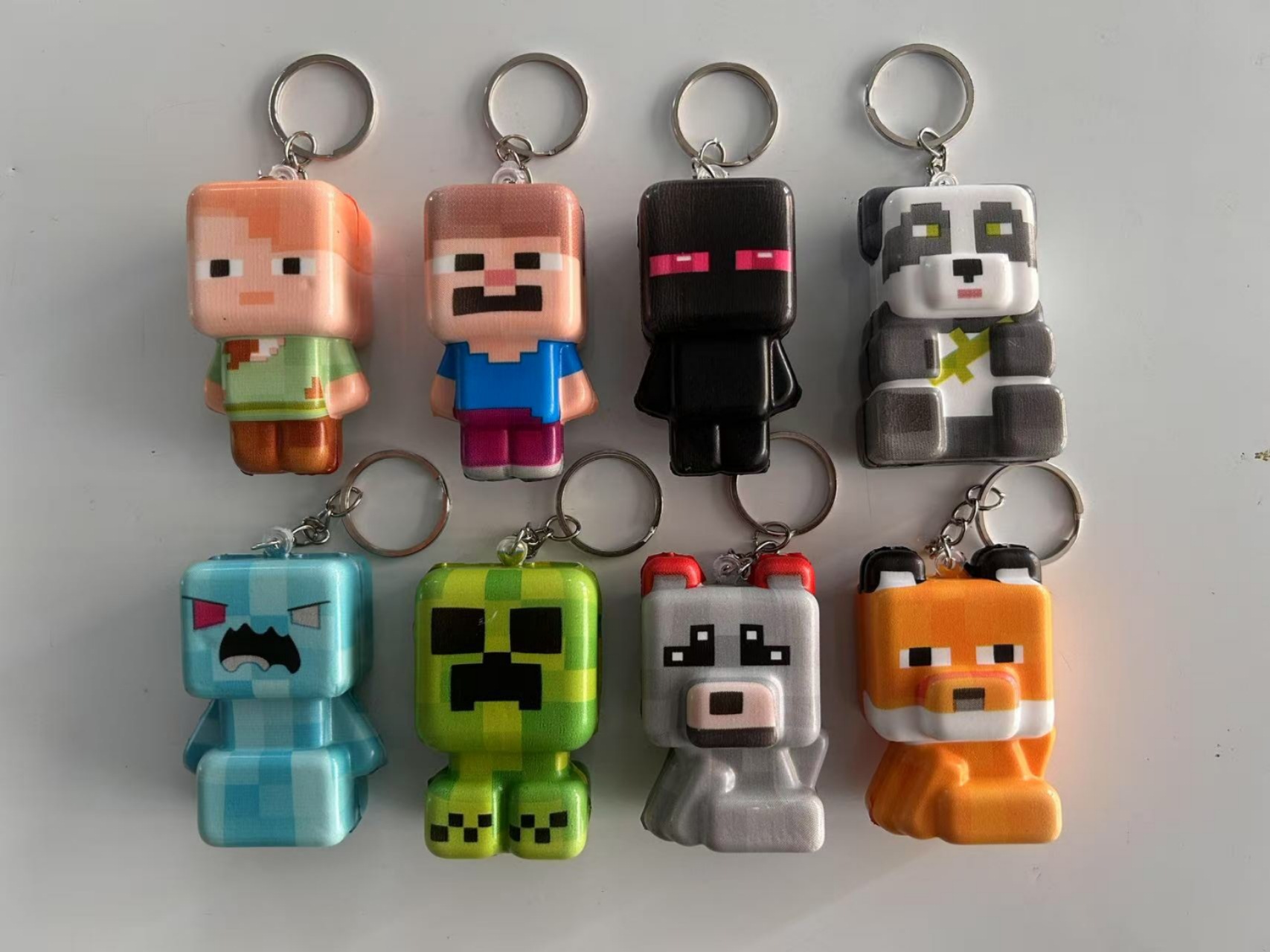 พวงกุญแจ Minecraft 8 ชิ้น รุ่น - Party Games Minecraft บทวิจารณ์และราคา