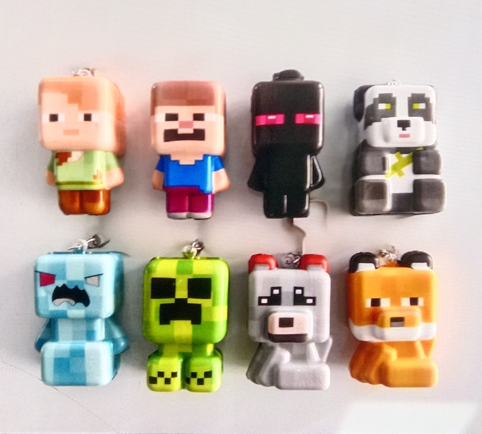 พวงกุญแจ Minecraft 8 ชิ้น รุ่น - Party Games Minecraft บทวิจารณ์และราคา