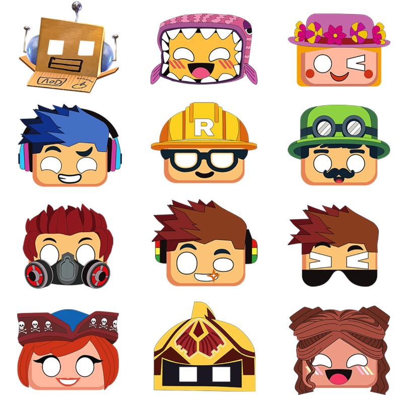 หน้ากากกระดาษลายการ์ตูน ROBLOX - Party Games In Roblox บทวิจารณ์และราคา