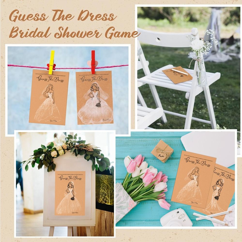 เกมทายชุดเจ้าสาว 10 ชิ้น เกมปา - Party Games Bridal Shower บทวิจารณ์และราคา