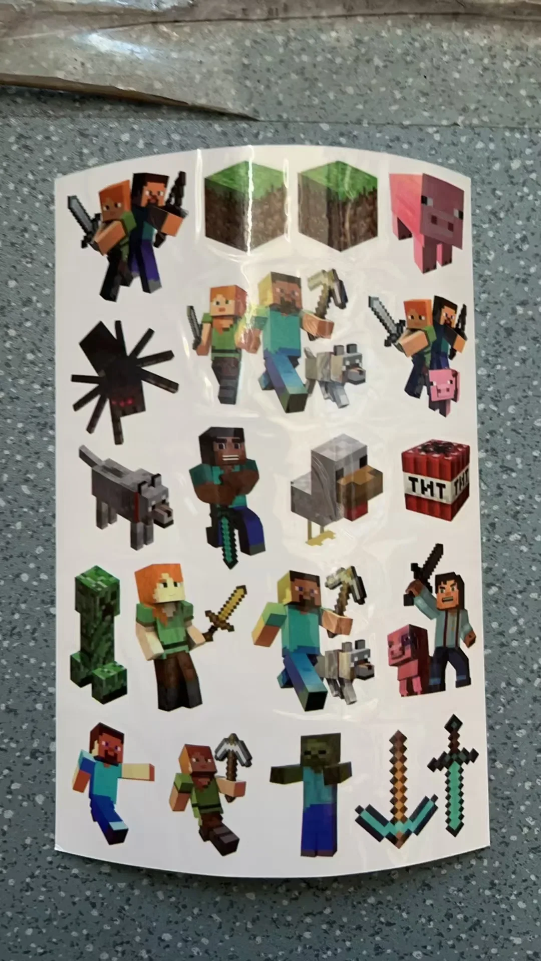 สติกเกอร์ลายการ์ตูนน่ารักลายมา - Party Games Minecraft บทวิจารณ์และราคา