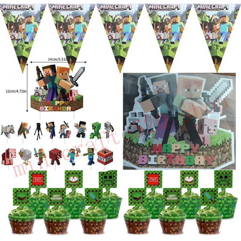 ชุดตกแต่งปาร์ตี้ธีมมายคราฟสุดฮ - Party Games Minecraft บทวิจารณ์และราคา
