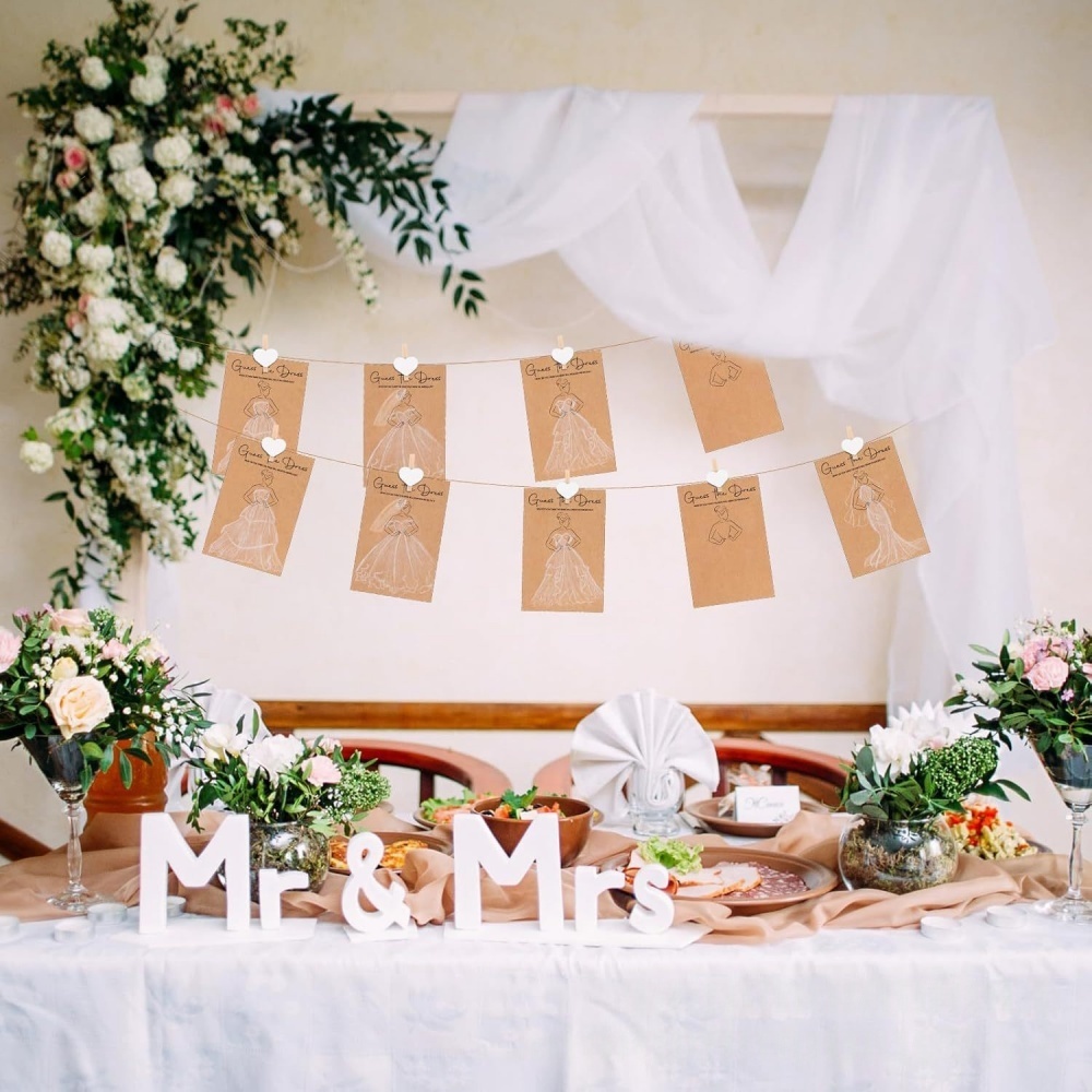 10/20 ชุดเดานางานแต่งงานการ์ดเ - Party Games Bridal Shower บทวิจารณ์และราคา