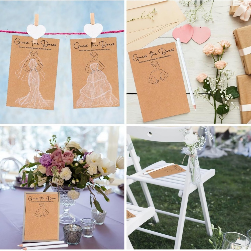 10/20 ชุดเดานางานแต่งงานการ์ดเ - Party Games Bridal Shower บทวิจารณ์และราคา
