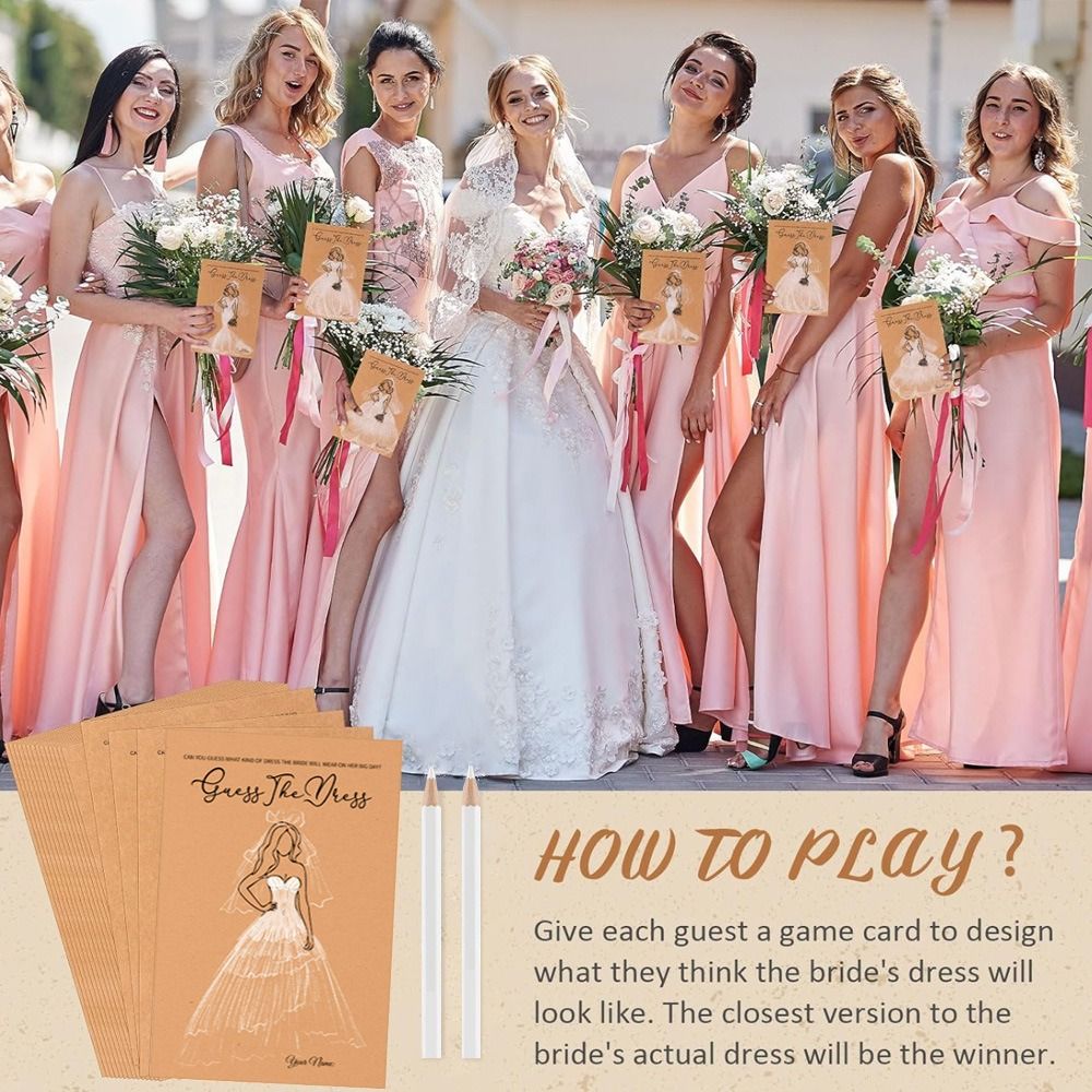10 ชิ้น เกมทายชุดแต่งงานสำหรับ - Party Games Bridal Shower บทวิจารณ์และราคา