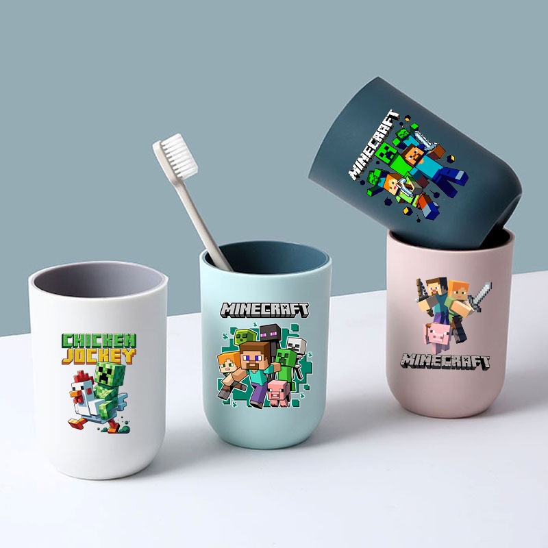 แก้วแปรงฟันลายการ์ตูน Minecraf - Party Games Minecraft บทวิจารณ์และราคา