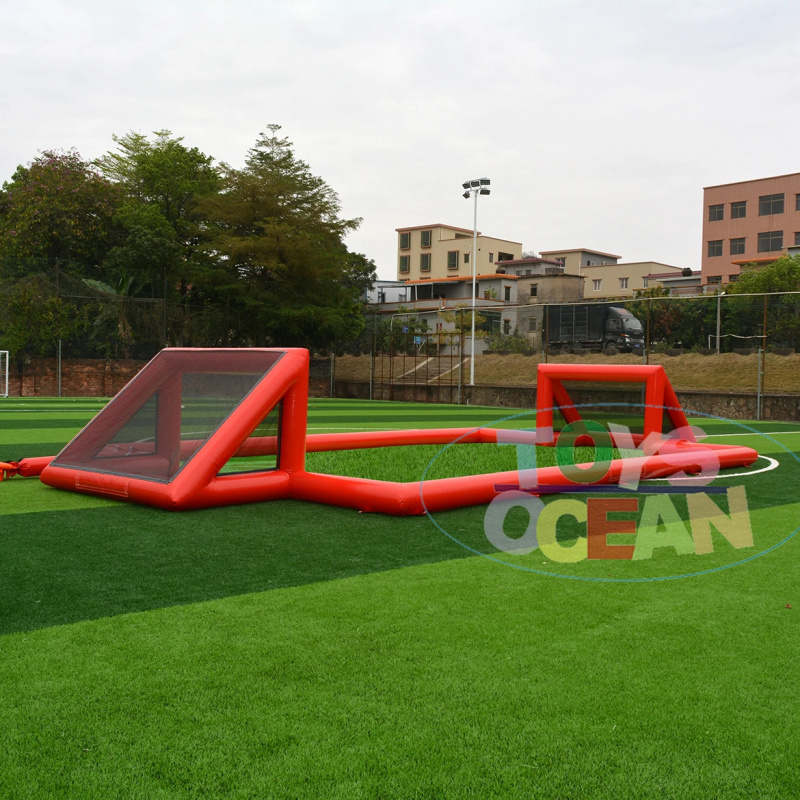 สนามฟุตบอลเป่าลม PVC ขนาดใหญ่เ - Party Games Kids And Adults บทวิจารณ์และราคา