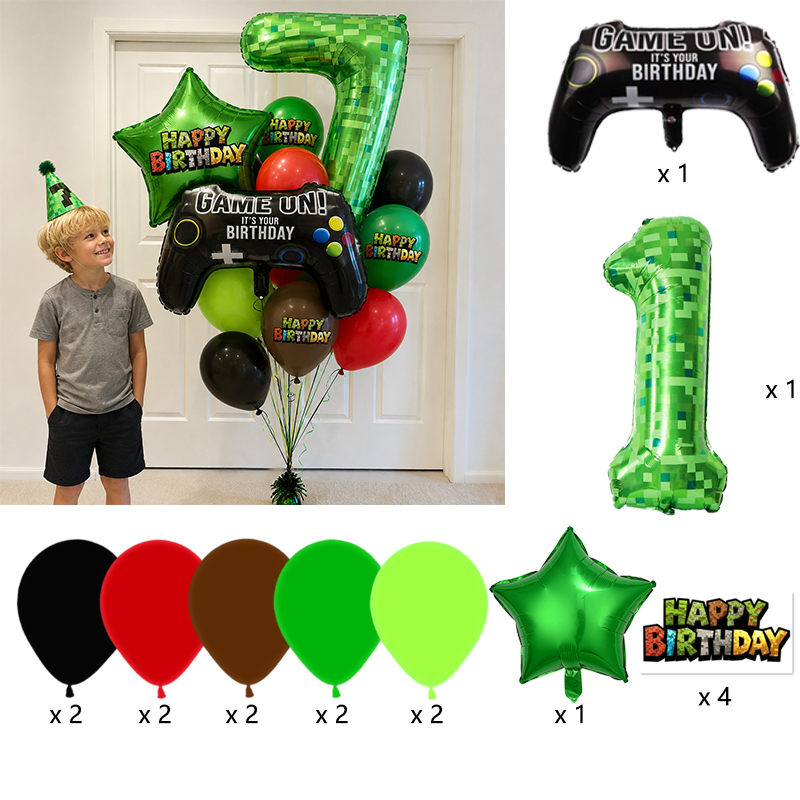 ลูกโป่งฟอยล์ลายหมายเลข Pixel M - Party Games Minecraft บทวิจารณ์และราคา