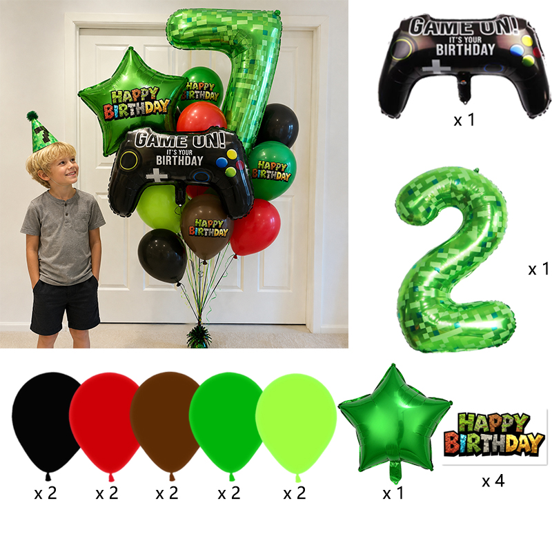 ลูกโป่งฟอยล์ลายหมายเลข Pixel M - Party Games Minecraft บทวิจารณ์และราคา