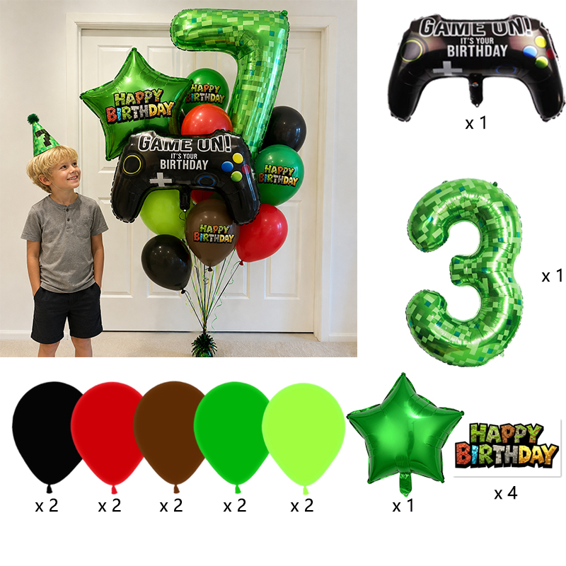 ลูกโป่งฟอยล์ลายหมายเลข Pixel M - Party Games Minecraft บทวิจารณ์และราคา